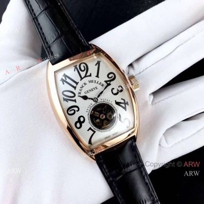 2017 New Replica Franck Muller Aeternitasi White Dial Rose Gold Watch